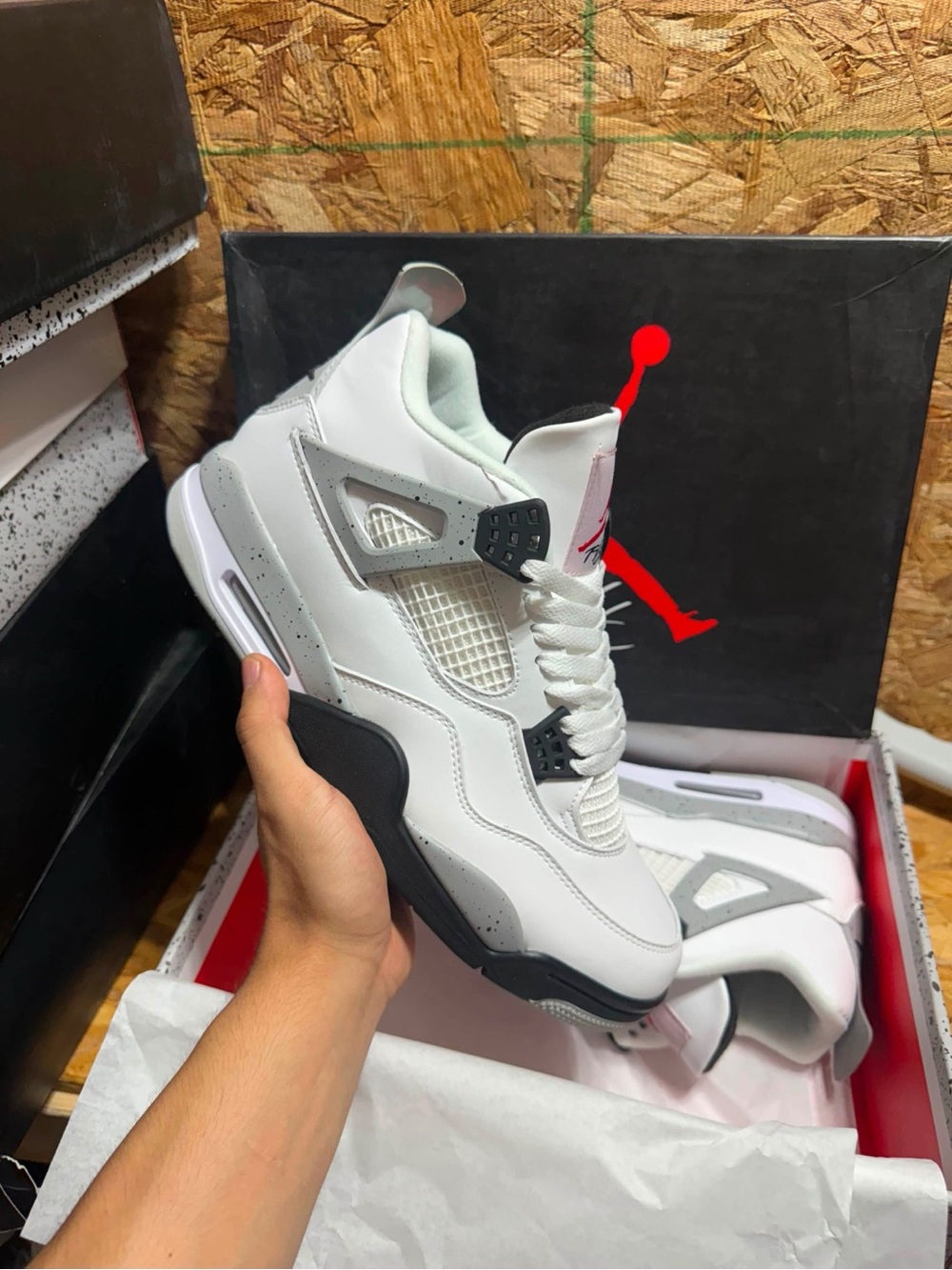 Air Jordan 4 Retro “White Cement ” (Men’s Sizes)